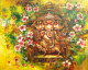 GANESHA (ART-17072-118215) - Handpainted Art Painting - 60in X 48in