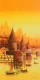 Nandi On Banaras Ghat (ART-7775-118268) - Handpainted Art Painting - 24in X 48in