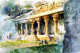 MAHABALIPURAM ARJUNAS PENANCE (ART-662-118420) - Handpainted Art Painting - 17in X 11in