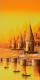 Banaras Ghat (ART-7775-118269) - Handpainted Art Painting - 24in X 48in