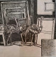 Studio (ART-18009-118451) - Handpainted Art Painting - 11in X 11in