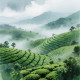 Whispers Of The Rain-Kissed Hills (PRT-8429-118235) - Canvas Art Print - 24in X 24in