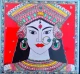 Goddess Durga Handmade Madhubani Painting By Artistic Dreamrealm (ART-17998-118428) - Handpainted Art Painting - 11in X 11in