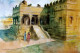 DARASURAM TEMPLE (ART-662-118418) - Handpainted Art Painting - 17in X 11in