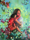 In Her Arms (ART-5120-118415) - Handpainted Art Painting - 18in X 24in