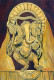 Dancing Ganesha (PRT-2948-118596) - Canvas Art Print - 12in X 18in