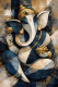 Modern Art Ganesha - Living Room Art (PRT-7990-118697) - Canvas Art Print - 16in X 24in