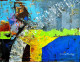 I Build My Qwn Bridge (Abstract) Painting (ART-5244-118628) - Handpainted Art Painting - 24in X 18in
