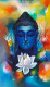 Buddha 12 (ART-3298-118506) - Handpainted Art Painting - 23in X 40in