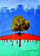 Divine Tree (Landscape) Painting (ART-5244-118623) - Handpainted Art Painting - 18in X 24in