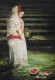 Silent Offering (ART-18033-118494) - Handpainted Art Painting - 12in X 16in