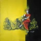 Rhythm Of Tradition – Bharatanatyam Dance Painting (ART-3674-118667) - Handpainted Art Painting - 24in X 24in