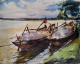 Landscape (ART-18009-118784) - Handpainted Art Painting - 15in X 11in