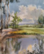 Landscape (ART-18009-118576) - Handpainted Art Painting - 11in X 15in