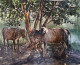 Landscape (ART-18009-118824) - Handpainted Art Painting - 15in X 11in