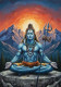 Lord Shiva Painting (ART-3319-118887) - Handpainted Art Painting - 24in X 36in