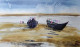 Boat (ART-7901-118893) - Handpainted Art Painting - 22in X 14in