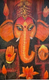 Ganpati (ART-16110-118971) - Handpainted Art Painting - 8in X 13in