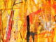 Vivid Orange Abstraction (PRT-15842-119102) - Canvas Art Print - 24in X 18in