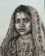 The Sovereign Gaze (ART-8316-119123) - Handpainted Art Painting - 12in X 16in