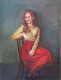 The Quiet Gaze (ART-8316-119117) - Handpainted Art Painting - 24in X 30in