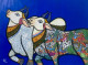 Dwij- Eternal Love Story Of Krishna And Radha (ART-7129-119095) - Handpainted Art Painting - 42in X 32in