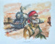 The Azad Sentinel (ART-8658-119291) - Handpainted Art Painting - 23in X 16in