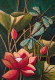Dragonflies And Lotus (ART-6775-119323) - Handpainted Art Painting - 8in X 12in