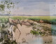 Landscape (ART-18009-118825) - Handpainted Art Painting - 14in X 11in