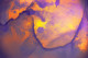 Vibrant Orange And Purple Abstraction (PRT-15842-119317) - Canvas Art Print - 36in X 24in