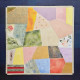 Pastel Mosaic – Contemporary Abstract Composition (ART-6730-119345) - Handpainted Art Painting - 30in X 30in