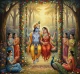 Radha Krishna On Swing Painting – Divine Vrindavan Love Wall Art Canvas (ART-3319-119514) - Handpainted Art Painting - 48in X 48in