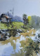 Landscape (PRT-18009-119247) - Canvas Art Print - 13in X 18in