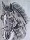 Horse (ART-18095-119551) - Handpainted Art Painting - 13in X 17in