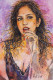 The Gaze Of Violet (PRT-15697-119611) - Canvas Art Print - 40in X 60in