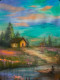 Colorful Landscape (ART-3512-119559) - Handpainted Art Painting - 14in X 17in