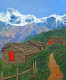 Great Himalayas (ART-2948-119627) - Handpainted Art Painting - 20in X 24in
