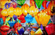 “Lantern Market Dreams” (ART-17959-119693) - Handpainted Art Painting - 16in X 11in
