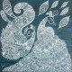 ​Midnight Serenade - Peacock Mandala (PRT-18077-119809) - Canvas Art Print - 24in X 24in