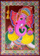 Shri Ganesh (ART-15381-119808) - Handpainted Art Painting - 18in X 24in