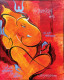 LRD GANESHA (ART-7407-119870) - Handpainted Art Painting - 11in X 12in