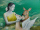Prem Series (ART-15185-120000) - Handpainted Art Painting - 48in X 36in