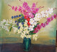 Flower Pot (ART-18164-120014) - Handpainted Art Painting - 23in X 22in