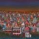 Temple Town (ART-8439-120001) - Handpainted Art Painting - 24in X 24in