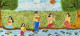 Echoes Of The Riverbank (ART-17155-119985) - Handpainted Art Painting - 45in X 20in