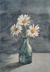 White Blossom (ART-7362-120069) - Handpainted Art Painting - 10in X 15in