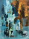 Contemporary Abstract Painting | Original Handmade Modern Wall Art (ART-16885-120083) - Handpainted Art Painting - 36in X 48in