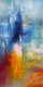 Dynamic Axis (ART-8156-118996) - Handpainted Art Painting - 25in X 49in