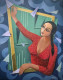 Threshold Of Freedom (ART-18220-120086) - Handpainted Art Painting - 24in X 30in
