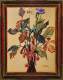 Botanical Whimsy In Ochre (ART-8316-119976) - Handpainted Art Painting - 24in X 30in